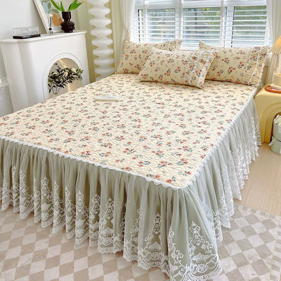 Princesa Wind adaptável Set de roupa de cama de renda francesa Todos os grupos Estilo Europeu Quatro Estações