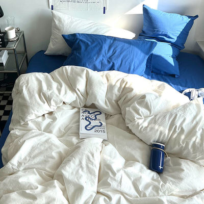 Tamanho personalizado Quilt de cama de luxo de lençóis em algodão macio e confortável para cama de casal