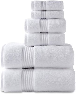6 Peças Toalha Banho Custom Luxury Towel Sets 100% de algodão Rectangular Forma amostras