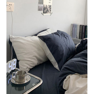 Pequeno lençol de cama de algodão fresco cobertor de cobertor duplo feitiço roupa de cama de moda conjunto de quatro peças