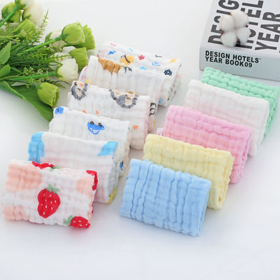 Toalhas para bebês de algodão orgânico de muselina de 30x30cm 25x50cm em branco