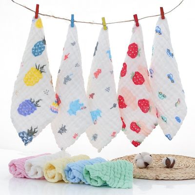 Toalhas para bebês de algodão orgânico de muselina de 30x30cm 25x50cm em branco