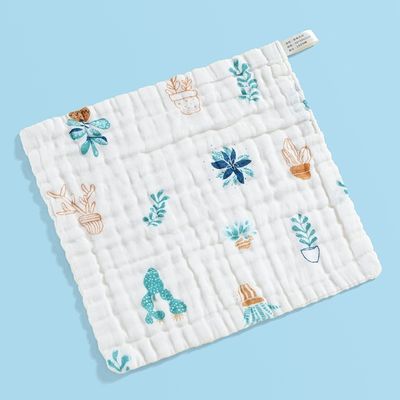 Toalhas para bebês de algodão orgânico de muselina de 30x30cm 25x50cm em branco