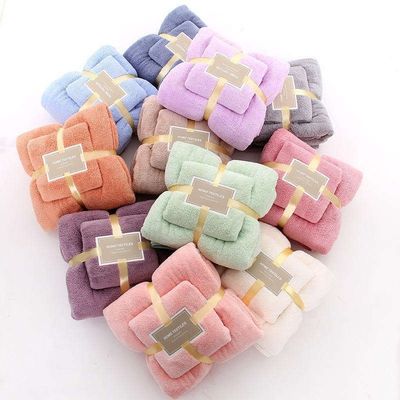 Customize Label Super Soft Microfibra Coral Veludo Toalha de Banho para presente acessível