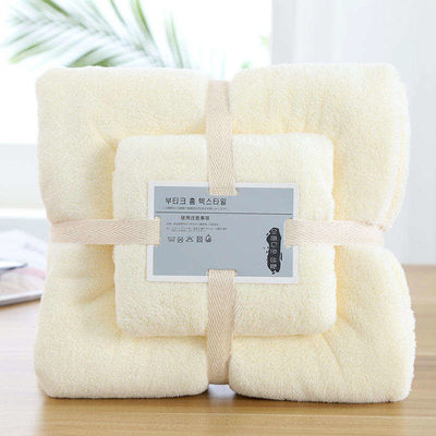 Customize Label Super Soft Microfibra Coral Veludo Toalha de Banho para presente acessível