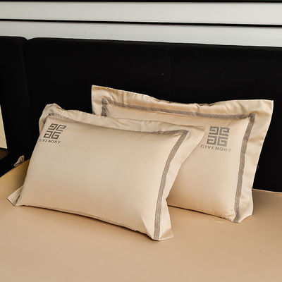 Estilo simples personalizado luxo bordado designers cama conjuntos com tamanho personalizado