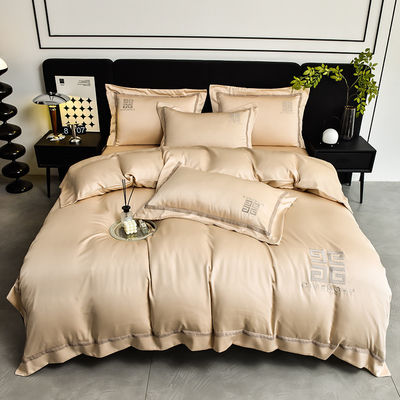 Capa de edredão de estilo moderno para casamento Lenços de cama de luxo ADS02 Set de lençol de algodão