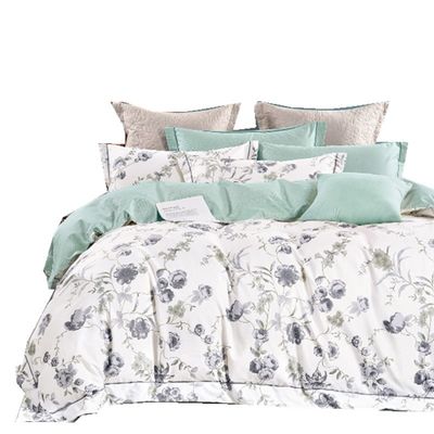 40s 100% de algodão puro Set de roupa de cama Impressão de lençóis de cama Setes de coberturas de cobertor para casa Colorido