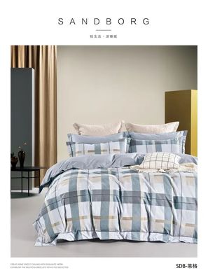 Eletrodomésticos de luxo Set de roupa de cama de algodão dos anos 40 com lençóis de algodão 100% coberta de travesseiro