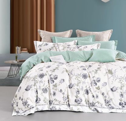 Eletrodomésticos de luxo Set de roupa de cama de algodão dos anos 40 com lençóis de algodão 100% coberta de travesseiro