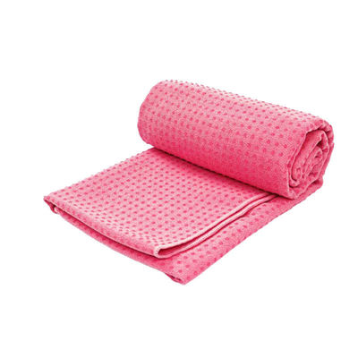 Toalha de ioga quente antiderrapante com pontos de silicone Desenhos de impressão ecológicos e personalizados