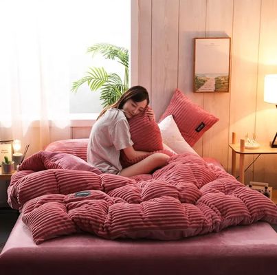 Cama personalizada Queen King tamanho lençol de cama Quilt Cover roupa de cama em 4 graus de cor Fastness