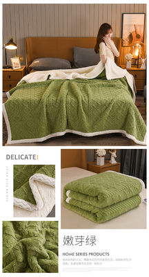 Luxo Super espesso Jacquard Plush Velo Oversize Sherpa cama cobertor lançar para as necessidades