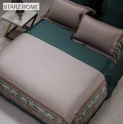 60S padrão floral confortador personalizado lençóis de cama de algodão para King Size luxo roupa de cama