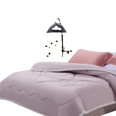 Materiais Antibacterial Australian Wool Quilt Core Bedding Set com padrão sólido