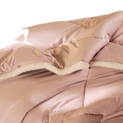 Materiais Antibacterial Australian Wool Quilt Core Bedding Set com padrão sólido