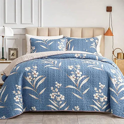 Experimente o máximo conforto com este conjunto de colchas de luxo personalizável de 3 peças