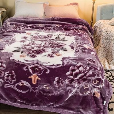 Superiora Dupla Camada Quente Suave Luxo Impressão Cobertura Amigável para a Pele Cochilo Dormir