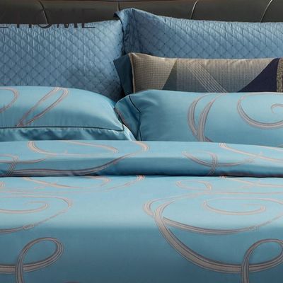 300TC Viscose algodão Jacquard 4Pcs Bedding Sets para uma experiência de sono confortável