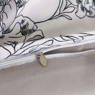 Conjunto de cobertura de edredom Impressão Reativa de Fibras de Poliéster 3 Pcs Conjunto de cobertura de cobertor de almofada Lençóis de cama de luxo
