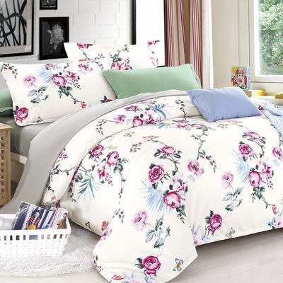 Conjunto de cobertura de edredom Impressão Reativa de Fibras de Poliéster 3 Pcs Conjunto de cobertura de cobertor de almofada Lençóis de cama de luxo