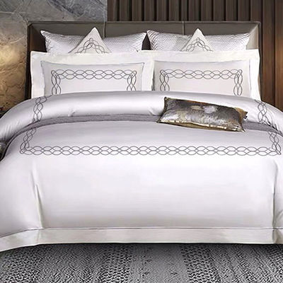 4 Pcs Luxury Designs Set de roupa de cama impressa Tipo de roupa de cama de casamento Kit de quatro peças