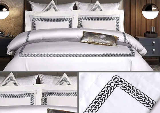 4 Pcs Luxury Designs Set de roupa de cama impressa Tipo de roupa de cama de casamento Kit de quatro peças