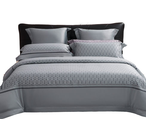 Modelo sólido 100% algodão 60S 300TC Jacquard lençol de cama plano para 2,2m 7 pés cama