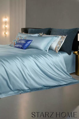 100% de algodão Sateen Cama de cama conjuntos estilo europeu 200S duplo-fiado longa grapa