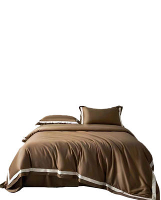 Elegante Kit de Casamento de Quatro Peças 400TC Set de Roupas de Cama com Lenço de Conforto e Cobertura de Quilt
