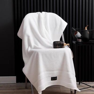 Logotipo personalizado Toalha de banho de algodão de luxo Super absorvente e macia para banheiro de hotel