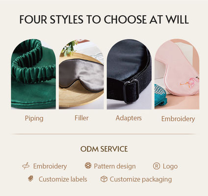 Modern Simplicity Style Mulberry Silk Sleep Blindfold com logotipo personalizado