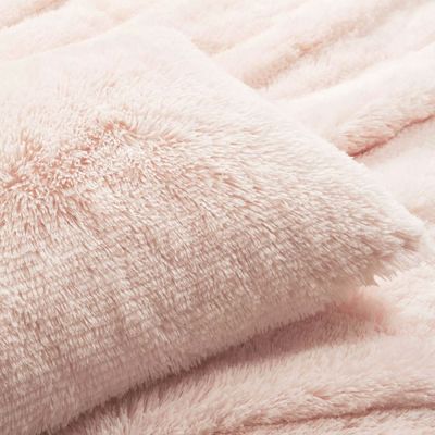 Conjunto personalizado de roupas de cama 3 peças Luxo Soft Shaggy Plush Couro Falso Confort Set