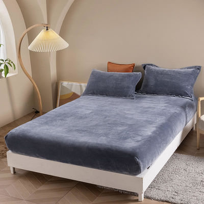 Cor personalizada Lençóis de cama 100% de algodão Set de lençóis para todas as estações em roupas de cama de luxo