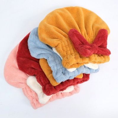 Casa Cabelo Turbante Dupla Camada Microfibra Toalha para Cabelos Várias Cores para Opção