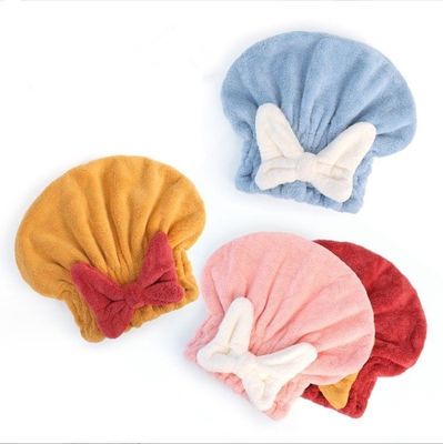 Casa Cabelo Turbante Dupla Camada Microfibra Toalha para Cabelos Várias Cores para Opção