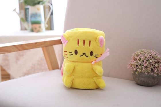 Molido 220g Bebê Enrolado Colar Engraçado Animais Cartoon Velo Plush Colar para Cama