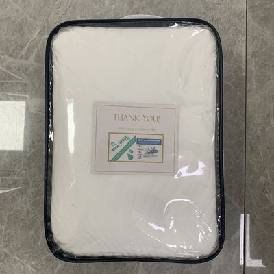 Tecido 100% Poliéster Branco Dropshipping Impermeável 3D Air Layer Cobertura de colchão de percevejos
