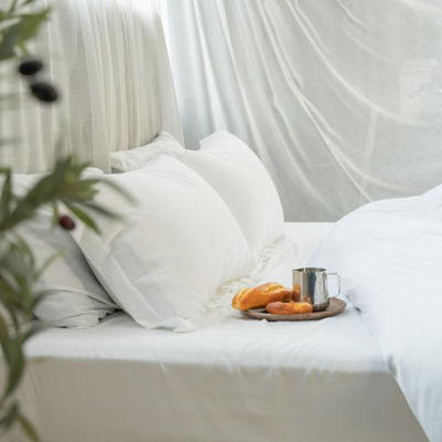 Conjunto de lençóis de cama 100% de bambu orgânico Conjunto de cobertor de cobertor com lençóis de bolso profundo 2-2,5 kg
