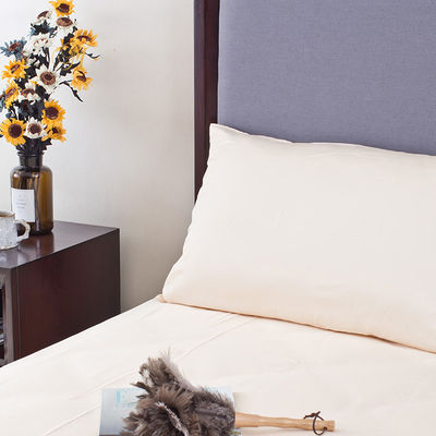 200TC Contagem de fios Set de roupas de cama de bambu amarelo Lyocell com material 100% fibra orgânica