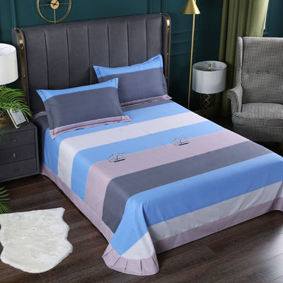 200TC de algodão de quatro peças de cobertura de cama impressa almofada com estilo europeu e americano