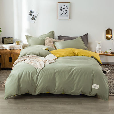 Contagem de fios 100% de algodão Cama de cama Lenços de cobertor Quilt Cama de cama conjunto Cobrir lençóis 233TC