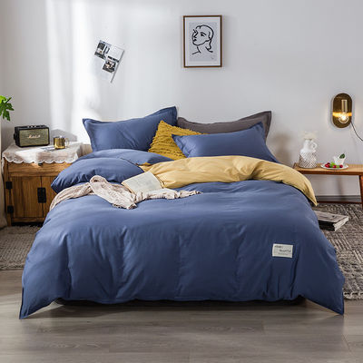 Contagem de fios 100% de algodão Cama de cama Lenços de cobertor Quilt Cama de cama conjunto Cobrir lençóis 233TC