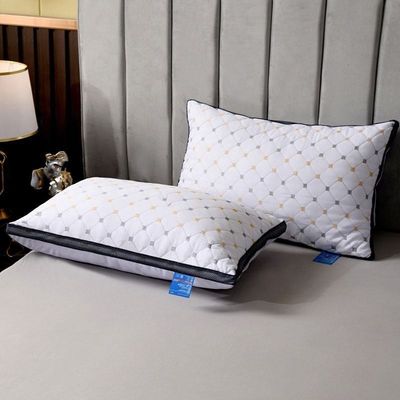 1.5-2 Kg Hilton almofada dupla linha personalizada e suave almofadas de cama de hotel para descontos quentes