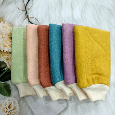Esfoliação Brush Mitts para turco Scrubs Banho Remover de pele morta em forma retangular