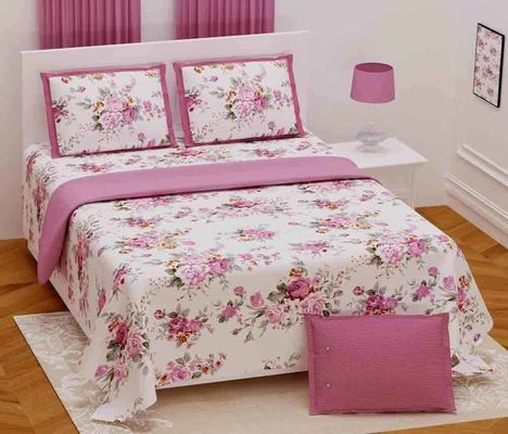 108 x 108 polegadas de cama dupla feita sob medida sem articulações em algodão para casamentos