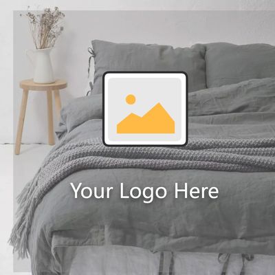 Conjunto de roupa de cama 100% de linho francês respirável para uma experiência de sono aconchegante e luxuosa