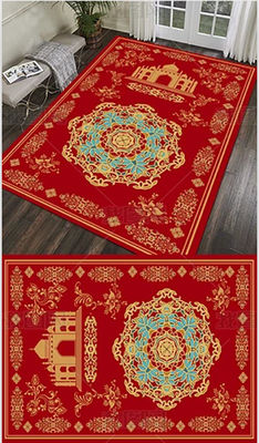 Tapete de oração do Ramadã islâmico 450g para sala de estar Casa e cobertor de oração muçulmano