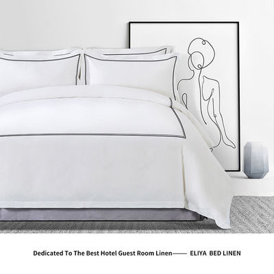 Setes de cobertores de cama Setes de lençóis de luxo em algodão 100% para lençóis de cama de tamanho duplo