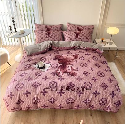 Grade Twin Size Cobertura de colchão Lenços de cama Set de roupa de cama 4 em 1 Algodão escovado Não descartável